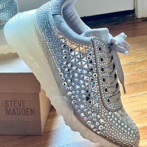Steve Madden Corona Rhinestone Sneakers - NWT